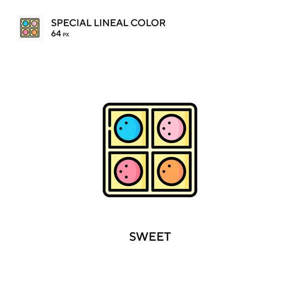 Icono Vector Color Lineal Sweet Special Iconos Dulces Para Proyecto — Archivo Imágenes Vectoriales