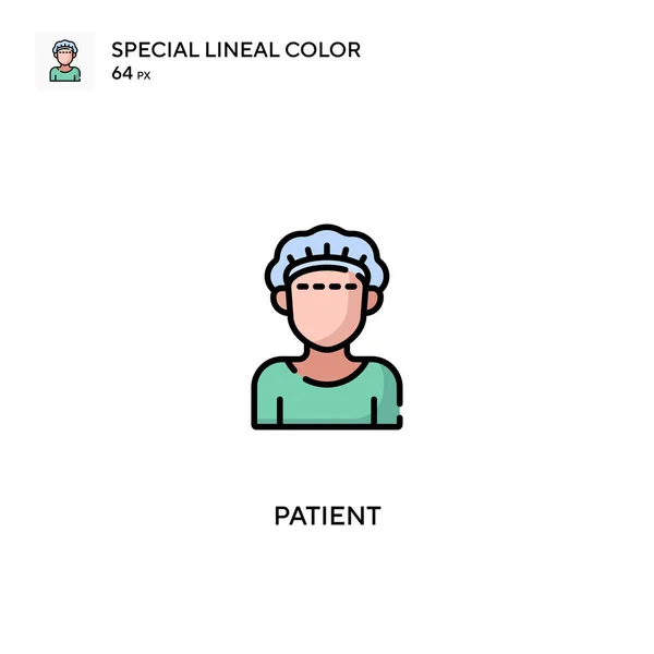 Icono Vector Color Lineal Patient Special Iconos Pacientes Para Proyecto — Vector de stock