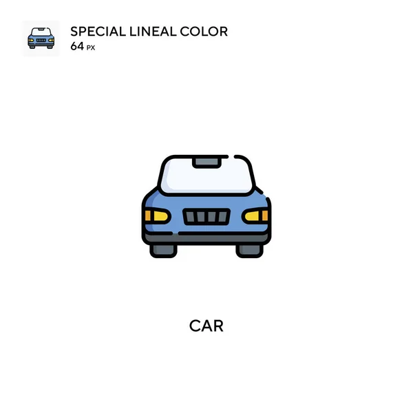 特殊线形彩色矢量图标 您的商业项目的汽车图标 — 图库矢量图片