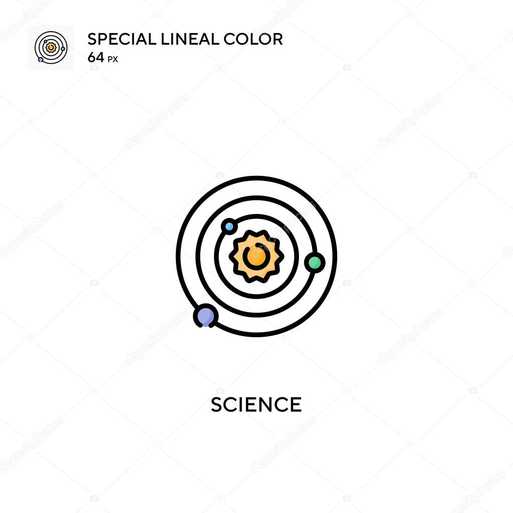 Science Special lineal color vector icon. Science icons for your business project
