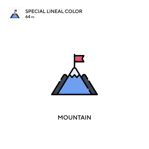 Ikona Mountain Special Lineal Color Vector Horské Ikony Pro Váš — Stockový vektor