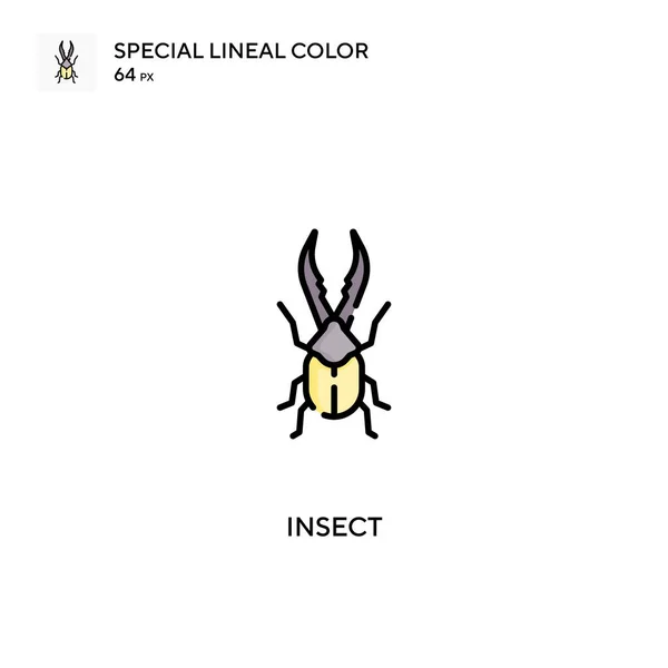 Icono Especial Vector Color Lineal Insectos Iconos Insectos Para Proyecto — Archivo Imágenes Vectoriales