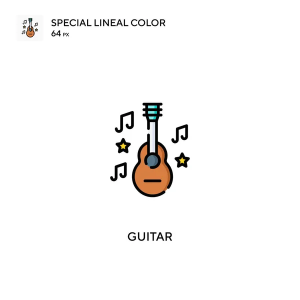 Gitár Speciális Lineáris Szín Vektor Ikon Gitár Ikonok Üzleti Projektjéhez — Stock Vector