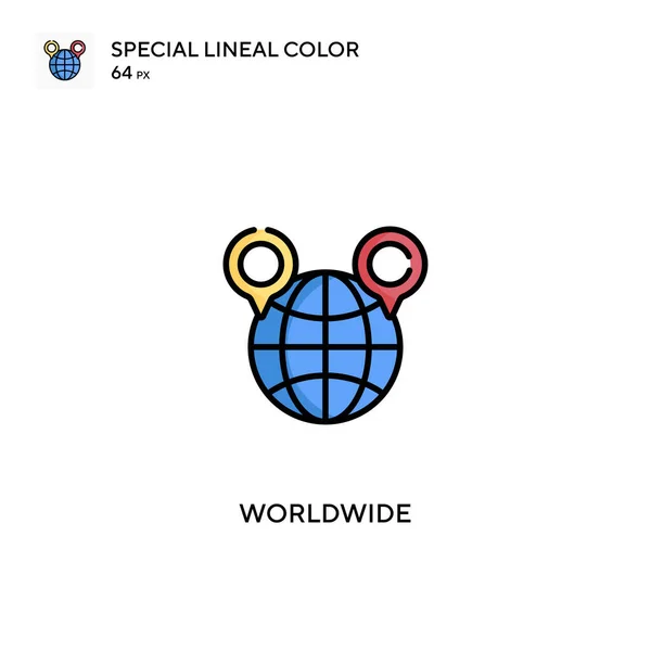 Wereldwijd Special Lineal Color Vector Icoon Wereldwijde Iconen Voor Bedrijfsproject — Stockvector