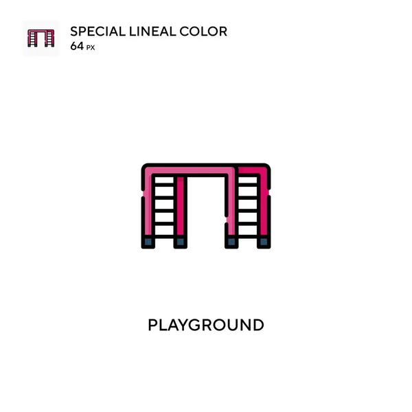 Spielplatz Spezielles Lineares Farbvektorsymbol Spielplatz Symbole Für Ihr Geschäftsprojekt — Stockvektor