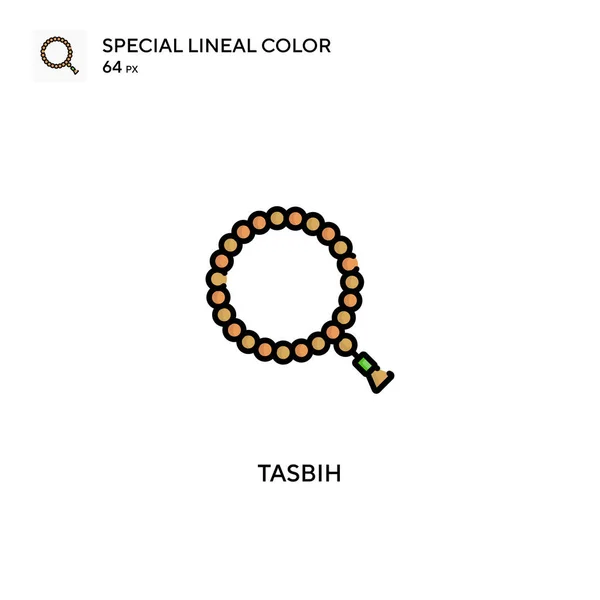 Tasbih Icono Especial Vector Color Lineal Iconos Tasbih Para Proyecto — Vector de stock