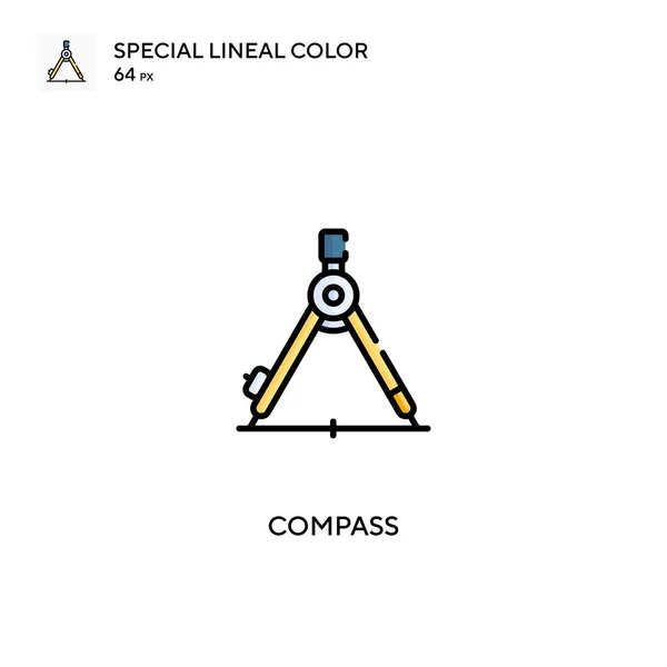 Bússola Ícone Vetorial Cor Linear Especial Ícones Bússola Para Seu — Vetor de Stock