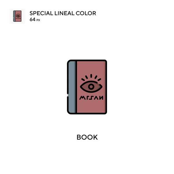Buch Spezielles Lineares Farbvektorsymbol Buchsymbole Für Ihr Geschäftsprojekt — Stockvektor