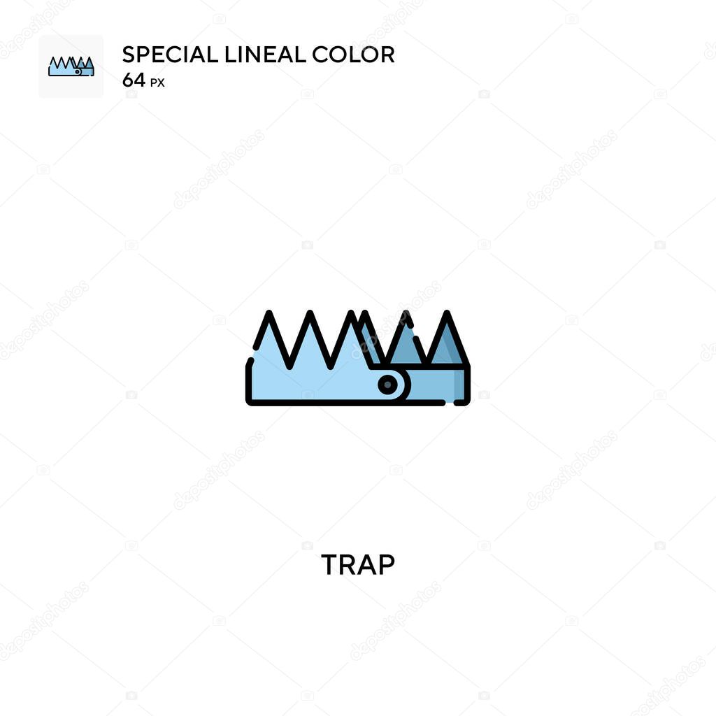Trap Special lineal color vector icon. Trap icons for your business project