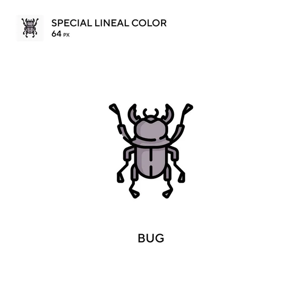 Bug Ícone Vetorial Cor Linear Especial Ícones Bug Para Seu — Vetor de Stock