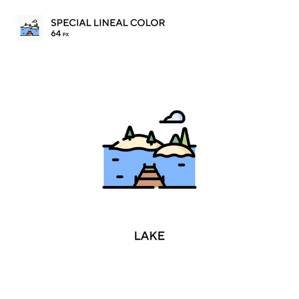 Lake Special lineal color vector icon. Lake icons for your business project