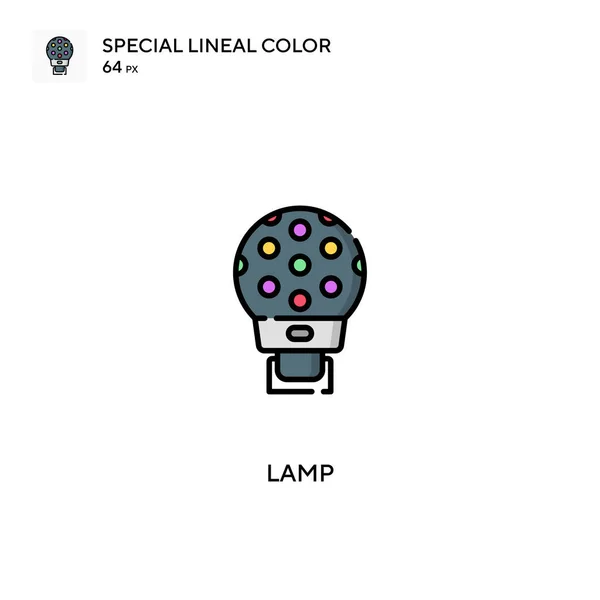 Lamp Special Lineal Color Vector Icon Lamp Icons Your Business — Stock Vector