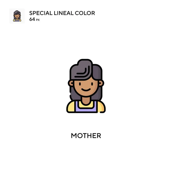 Mother Special Lineal Color Vector Icon Mother Icons Your Business — Stock Vector