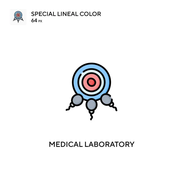 Laboratorio Médico Icono Especial Vector Color Lineal Iconos Laboratorio Médico — Vector de stock