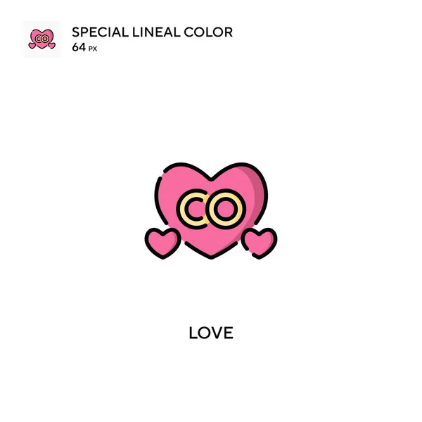 Amor Icono Especial Vector Color Lineal Iconos Amor Para Proyecto — Archivo Imágenes Vectoriales