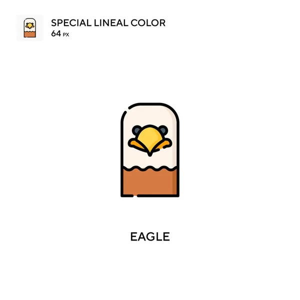 Águila Icono Especial Vector Color Lineal Iconos Águila Para Proyecto — Vector de stock