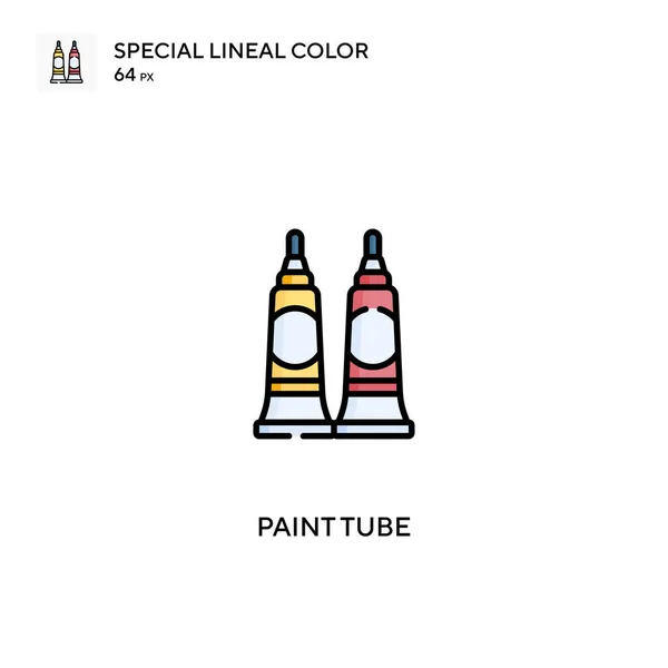 Farbtubus Spezielles Lineares Farbvektorsymbol Tubensymbole Für Ihr Geschäftsprojekt — Stockvektor