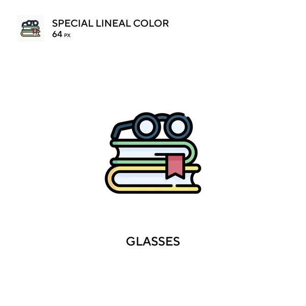 Szemüveg Különleges Lineáris Szín Vektor Ikon Szemüveg Ikonok Üzleti Projektjéhez — Stock Vector