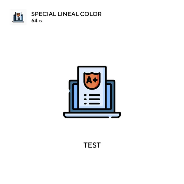 Özel Doğrusal Renk Vektör Simgesini Test Projeniz Için Test Simgeleri — Stok Vektör