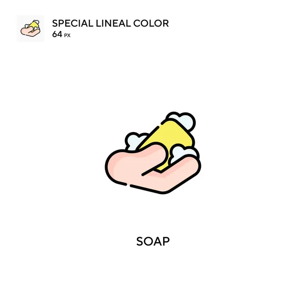 Soap Special Lineal Color Vector Icon Soap Icons Your Business — Stock Vector