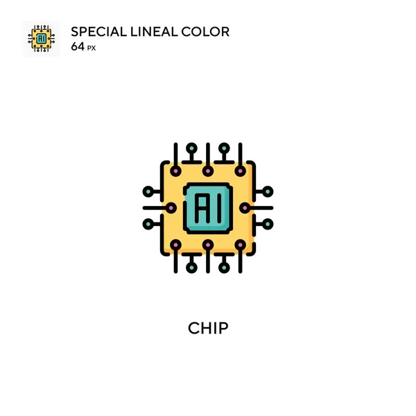 Chip Spezielles Lineares Farbvektorsymbol Chipsymbole Für Ihr Geschäftsprojekt — Stockvektor