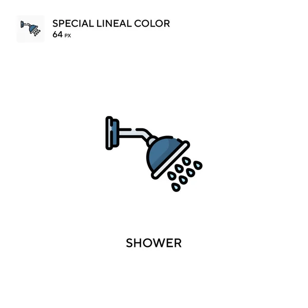 Shower Special Lineal Color Vector Icon Shower Icons Your Business — Stock Vector