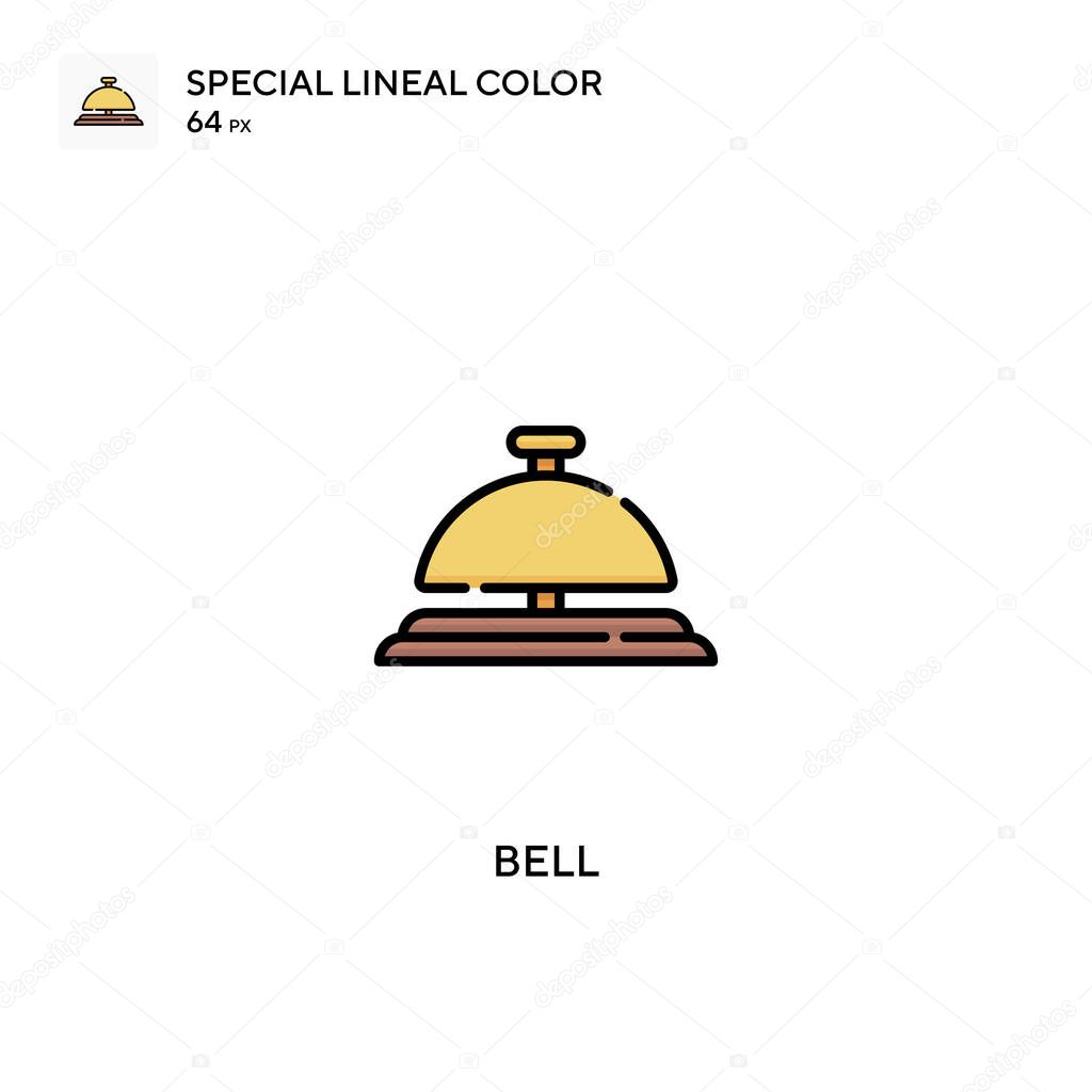Bell Special lineal color vector icon. Bell icons for your business project
