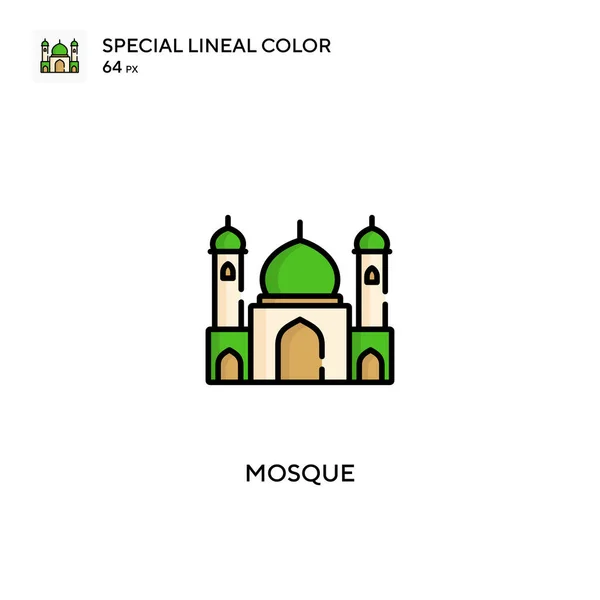 Mecset Különleges Lineáris Szín Vektor Ikon Mecset Ikonok Üzleti Projektjéhez — Stock Vector
