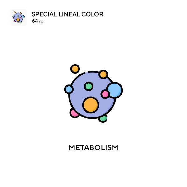 Metabolismus Spezielles Lineares Farbvektorsymbol Stoffwechsel Symbole Für Ihr Geschäftsprojekt — Stockvektor