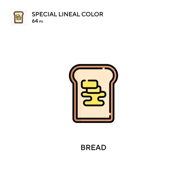 Brood Speciale Lineaire Kleur Vector Pictogram Brood Pictogrammen Voor Business — Stockvector