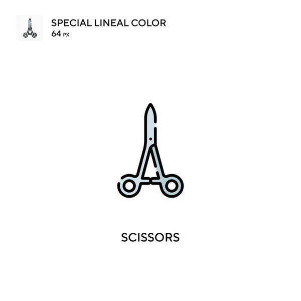 Tijeras Icono Especial Vector Color Lineal Iconos Tijeras Para Proyecto — Archivo Imágenes Vectoriales
