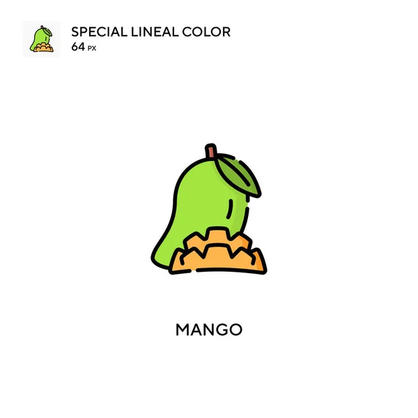 Mango Icono Especial Vector Color Lineal Iconos Mango Para Proyecto — Vector de stock