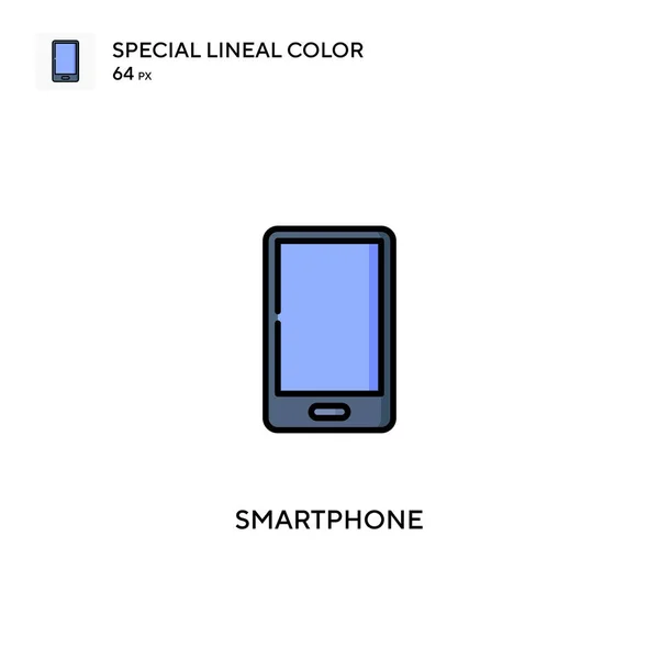 Smartphone Icono Especial Vector Color Lineal Iconos Teléfonos Inteligentes Para — Vector de stock