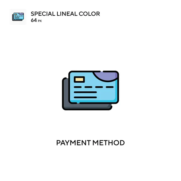 Betaalmethode Speciale Lineal Color Vector Icoon Betalingswijze Iconen Voor Business — Stockvector