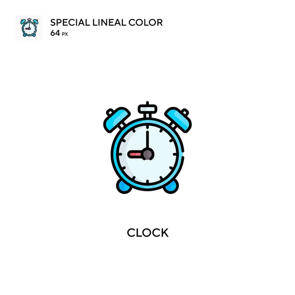 Klocka Speciell Linjal Färg Vektor Ikon Klocka Ikoner För Ditt — Stock vektor