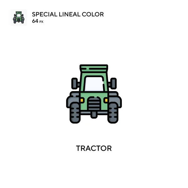 Tractor Special Lineal Color Vector Icon Tractor Icons Your Business — Stock Vector