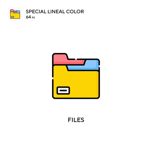 Ficheros Icono Especial Vector Color Lineal Archivos Iconos Para Proyecto — Vector de stock