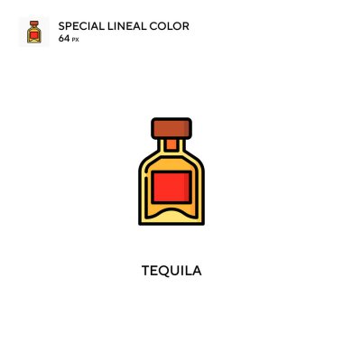 Tekila özel doğrusal renk vektörü ikonu. İş projeniz için tekila simgeleri