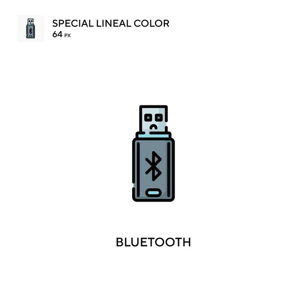 Bluetooth Özel Doğrusal Renk Vektörü Simgesi Projeniz Için Bluetooth Simgeleri — Stok Vektör