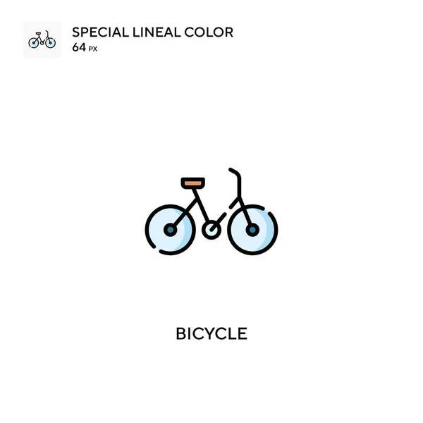 Bicycle Special Lineal Color Vector Icon Bicycle Icons Your Business — Stock Vector