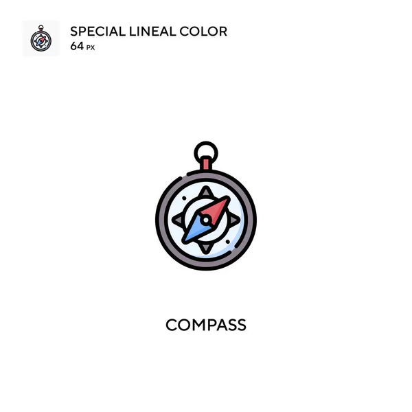 Brújula Icono Especial Vector Color Lineal Iconos Brújula Para Proyecto — Archivo Imágenes Vectoriales