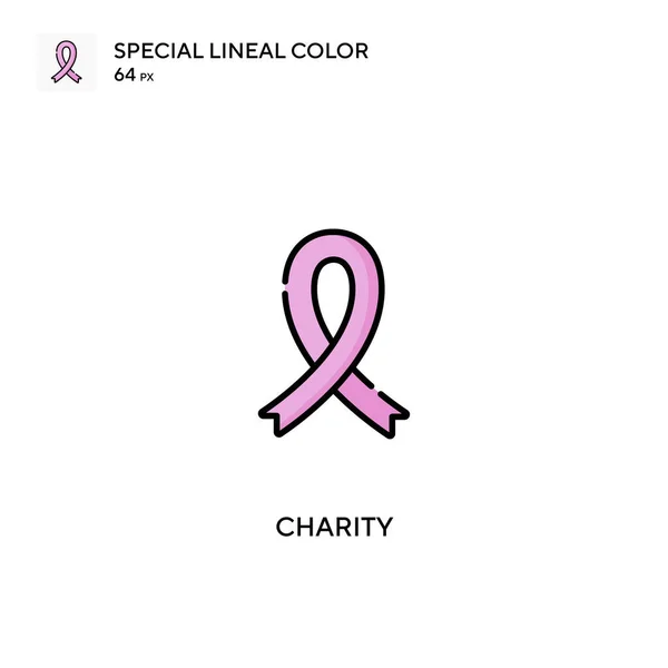 Icono Vector Color Lineal Charity Special Iconos Caridad Para Proyecto — Archivo Imágenes Vectoriales