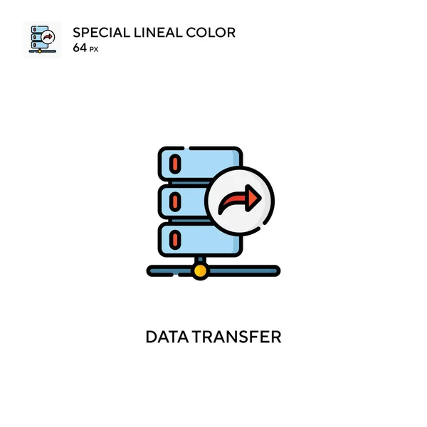 Transferencia Datos Icono Especial Vector Color Lineal Iconos Transferencia Datos — Archivo Imágenes Vectoriales