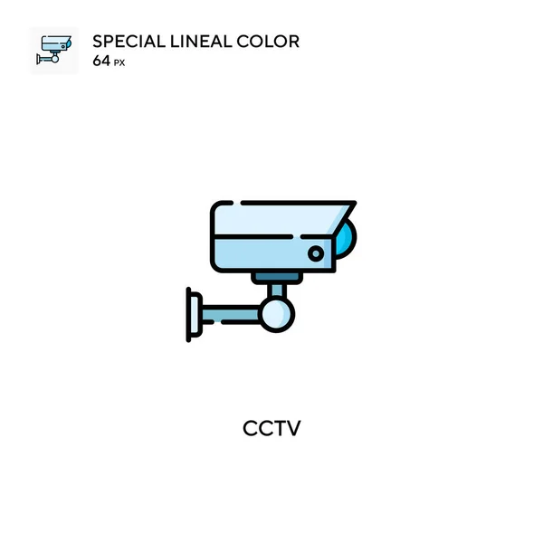 Cctv Icono Especial Vector Color Lineal Iconos Cctv Para Proyecto — Archivo Imágenes Vectoriales