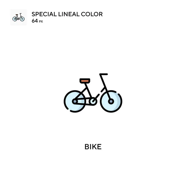 Bicicleta Ícone Vetorial Cor Linear Especial Ícones Bicicleta Para Seu — Vetor de Stock