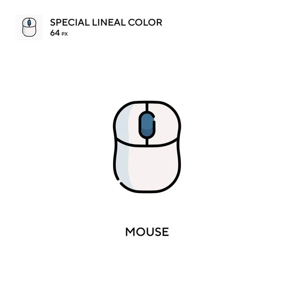 Mouse Special Lineal Color Vector Icon Mouse Icons Your Business — Stock Vector