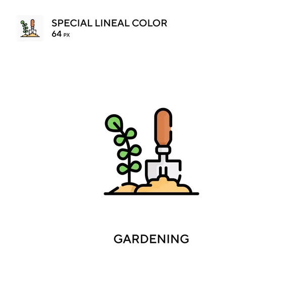 Trädgårdsskötsel Special Linjal Färg Vektor Ikon Trädgårdsikoner För Ditt Affärsprojekt — Stock vektor
