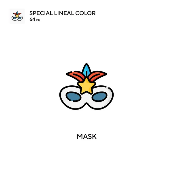 Μάσκα Ειδικό Εικονίδιο Διάνυσμα Χρώματος Lineal Εικονίδια Μάσκας Για Την — Διανυσματικό Αρχείο