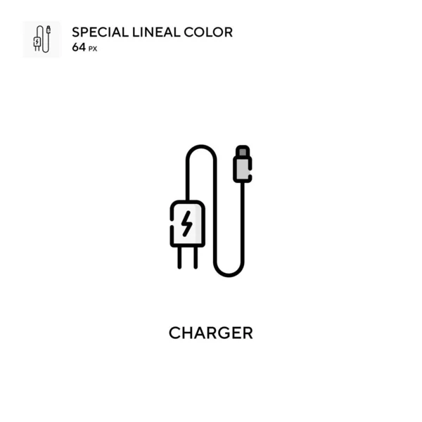 Charger Special Lineal Color Vector Icon Charger Icons Your Business — Stock Vector