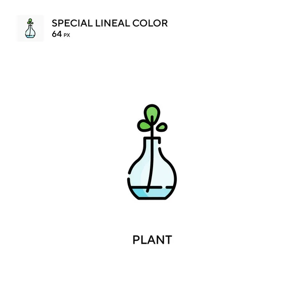 Planta Especial Icono Vector Color Lineal Iconos Planta Para Proyecto — Archivo Imágenes Vectoriales